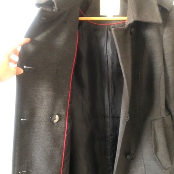 Maralyn & Me Double-Breasted Peacoat Charcoal Gray Size M – Classic Wint… - Picture 5 of 11